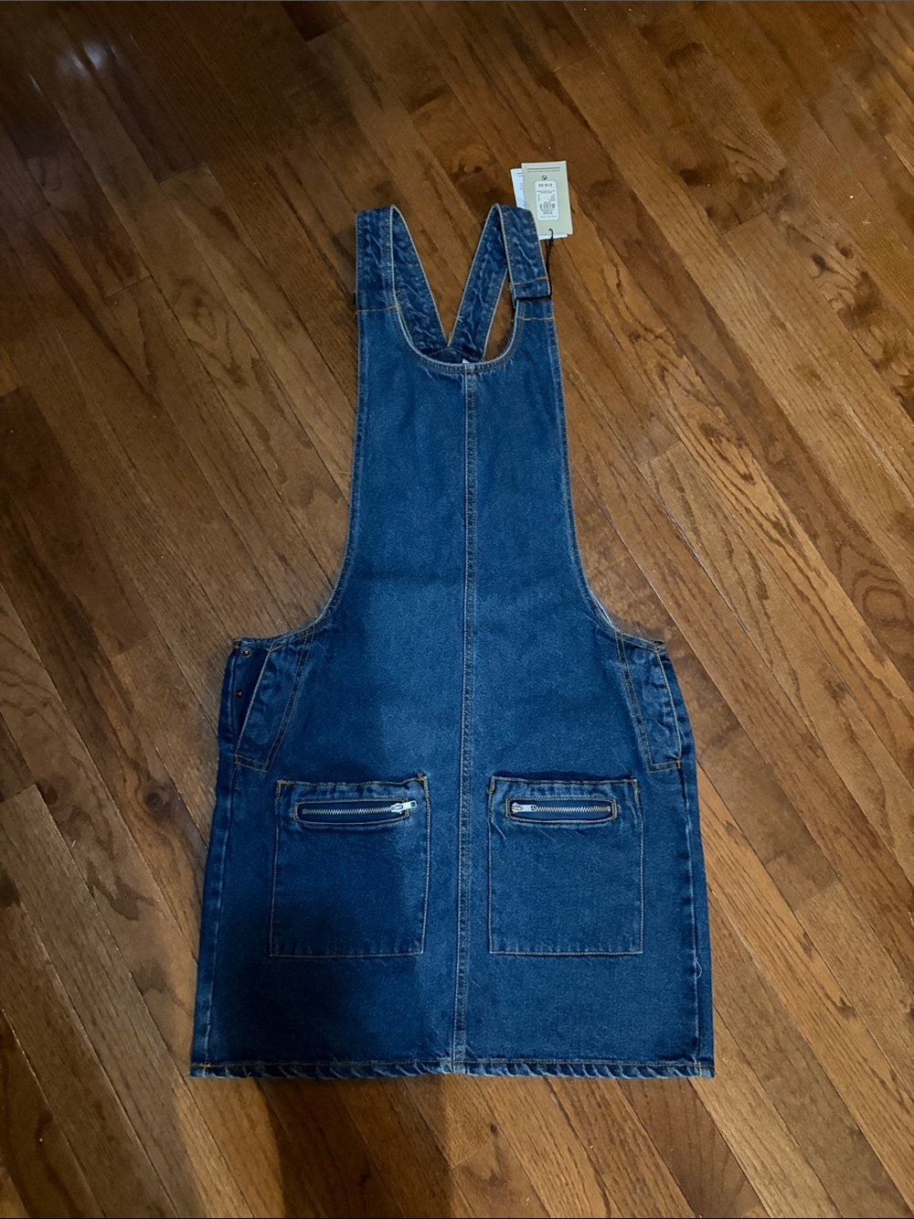 Denim&Co Blue Denim Pinafore Romper